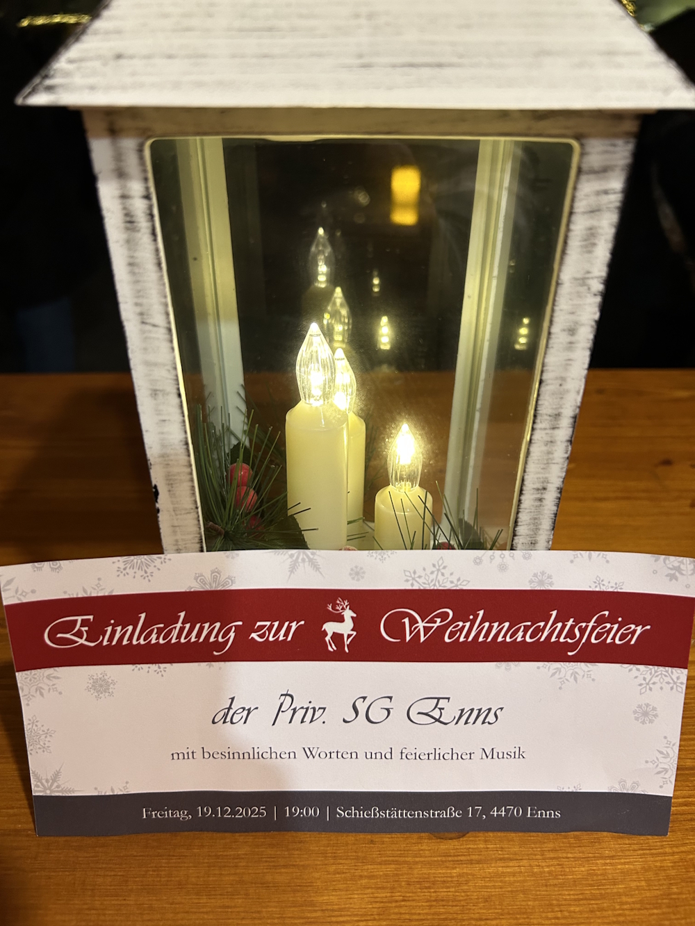 Einladung zur Adventsfeier 2025