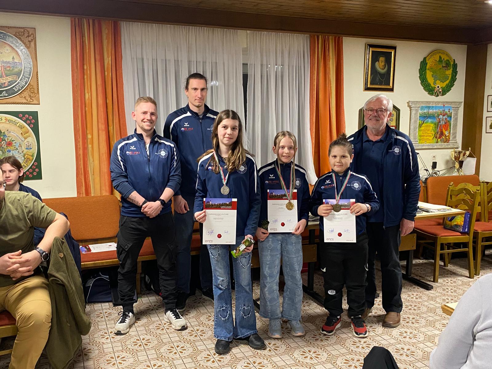 Siegerehrung Jugend 1 - Stadtmeisterschaft LG + LP 2026